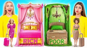 Строим Удивительный Кукольный Домик Дорогой vs Дешевый Челлендж # Смешные Челленджи от Bubba DO