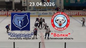 Золотая шайба Медведи - Волки 23.04.26