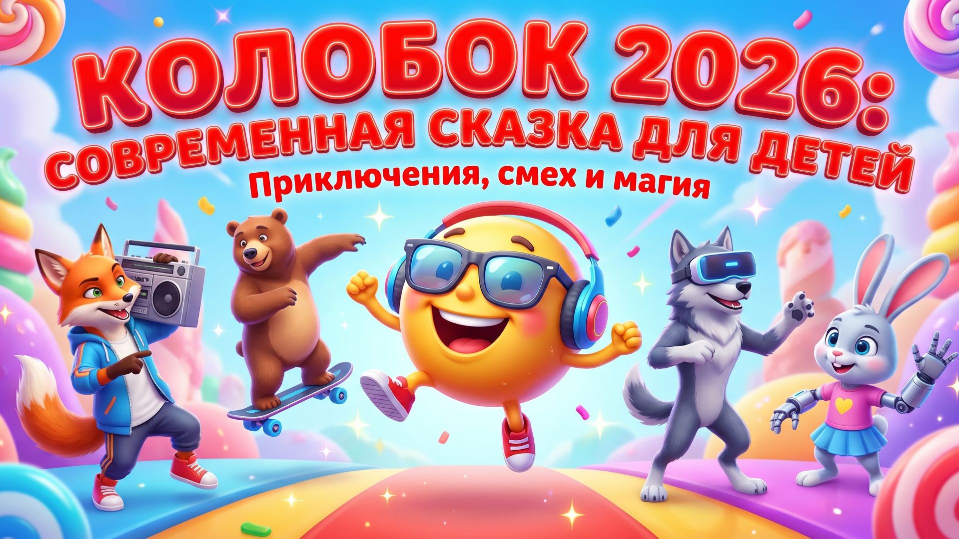 Колобок 2026: Современная сказка для детей в стиле Disney  Приключения смех и магия