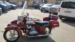 Мотоцикл Ява 350/360 (старушка) 1970 года выпуска, с коляской. Двигатель поёт песню радости!