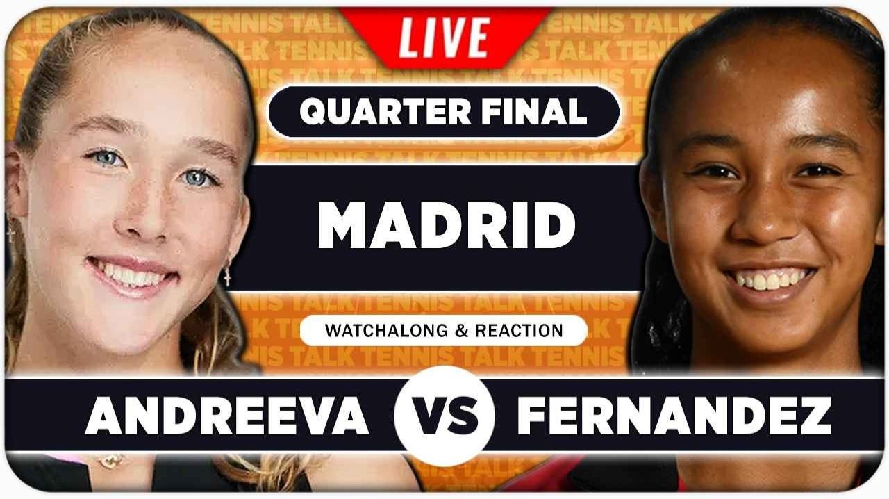 Фернандес Л — Андреева М Теннис. WTA. Мадрид. Грунт