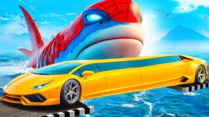 СМОЖЕТ ЛИ ЛАМБА ПРОЕХАТЬ МЕГАЛОДОНА В ГТА 5 ? - ЭКСПЕРИМЕНТ В GTA 5
