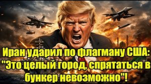 Иран ударил по флагману США Это целый город, спрятаться в бункер невозможно!