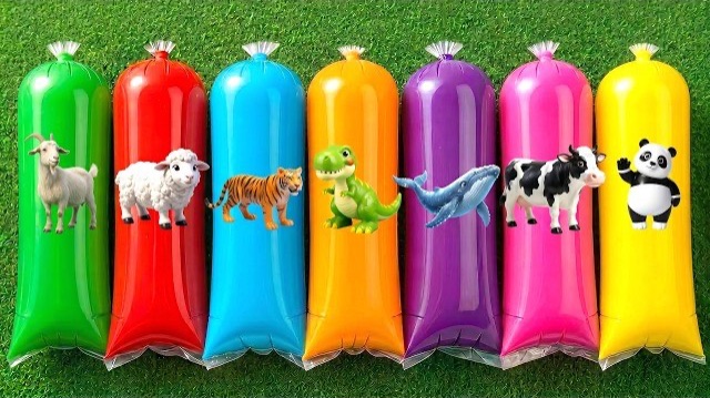 Найдите животных: корову, овцу, черепаху, Тигра, курицу, панду, краба, Льва, кита, слона.