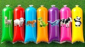 Найдите животных: корову, овцу, черепаху, Тигра, курицу, панду, краба, Льва, кита, слона.