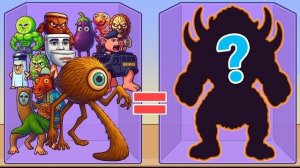 Игровой процесс слияния парней в индонезийском Брейнроте 9 | Босс нового обновления + 2x Босса