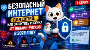Безопасный интернет для детей: как защитить ребенка от онлайн-рисков в 2026 году | 1 СЕРИЯ