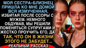 ИЗБИТАЯ СЕСТРА-БЛИЗНЕЦ… МЫ ПОМЕНЯЛИСЬ МЕСТАМИ, ЧТОБЫ ПРОУЧИТЬ ЕЁ МУЖА