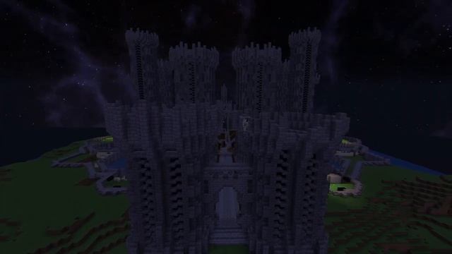 Таймлапс замка в Minecraft