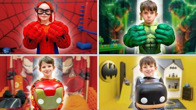 Детский Сад Супергероев: Прятки в Цветных Комнатах