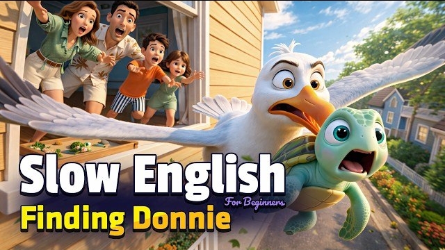 В поисках Донни, детеныша морской черепахи! | Легкая тренировка аудирования по английскому языку