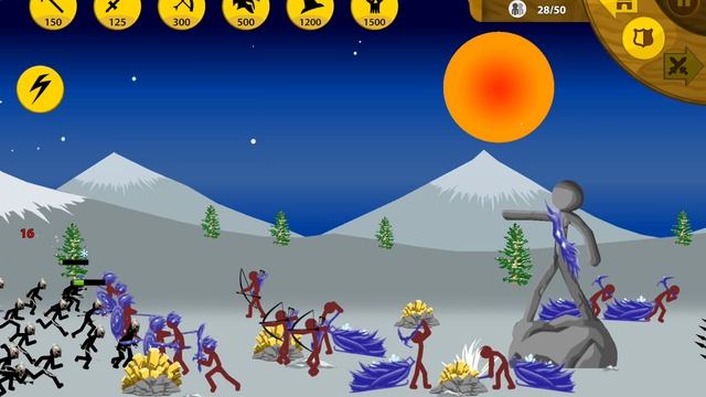 Stick War Legacy миссия 341  insane безумная сложность без баффов без скинов