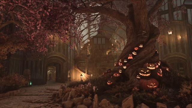 Harry Potter Halloween Ambience   Hogwarts Legacy Thunderstorm Ambience
