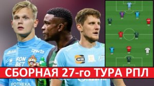 Барко, Зобнин, Кордоба и Песьяков - в сборной 27-го тура