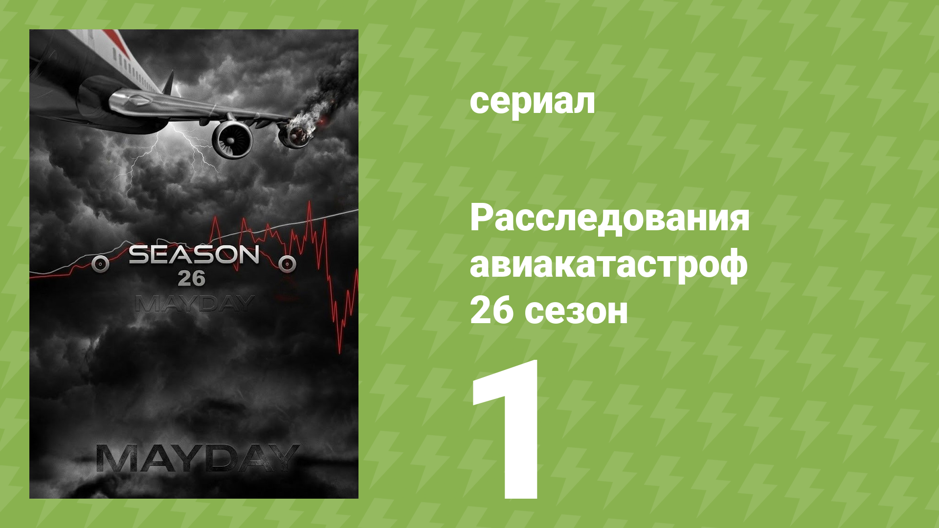 Расследования авиакатастроф 26 сезон 1 серия (документальный сериал, 2026) смотреть онлайн