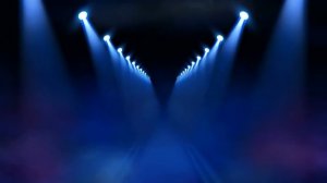 Софиты на синем фоне // Футаж