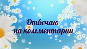 31/2026 ОТВЕТЫ НА КОММЕНТАРИИ #2
