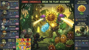 Зомби против растений Plants vs Zombies ПвЗ Растения против Зомби-2 PvZ Fusion Битва прохождение