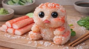 Мило или жутко? Крошечные морепродукты, поедающие самих себя 😳🍤 Странно приятно ASMR-видео