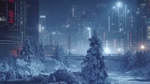 If Your Brain Won’t Shut Up Tonight, Try This — Hypnotic Snowy Cyberpunk Sleep Music