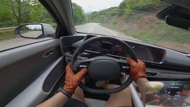 Тест-драйв HYUNDAI IONIQ 6 2024 года от первого лица I 4K