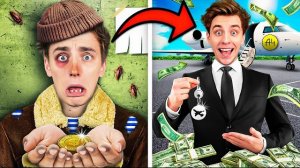 Жизнь от БОМЖА до МИЛЛИАРДЕРА ! Видео Влада Бумаги А4 а4