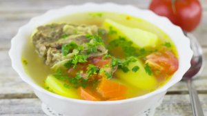 Шурпа из говядины - вкусная и сытная! Простой рецепт говяжьего супа!
