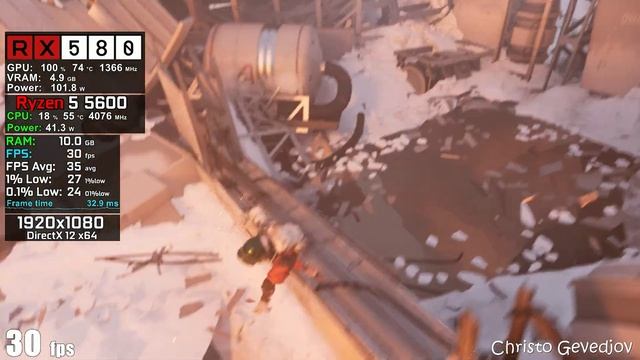 Aphelion  Radeon RX 580  Ryzen 5 5600  1080p  Low Medium High Very High  FSR