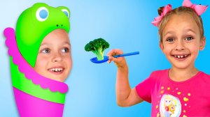 Мамочка вкуснятина! Детская песенка | Веселые песенки для детей от Майи и Маши+Детские сборники