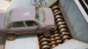 Экстремальный измельчитель против автомобиля и двигателя из твердого металла!