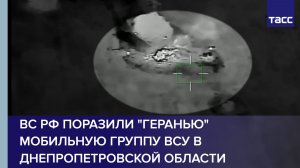 ВС РФ поразили «Геранью» мобильную группу ВСУ в Днепропетровской области