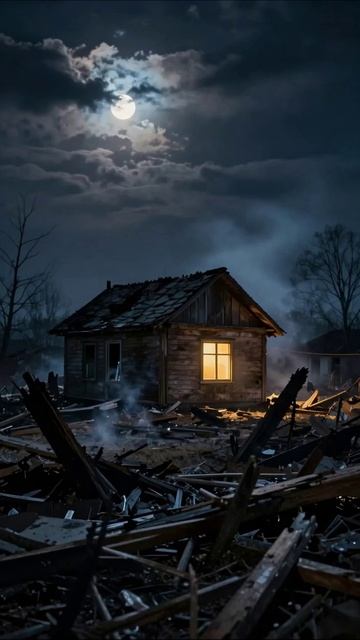 Разрушенный мир: надежда угасает #печаль #разрушение