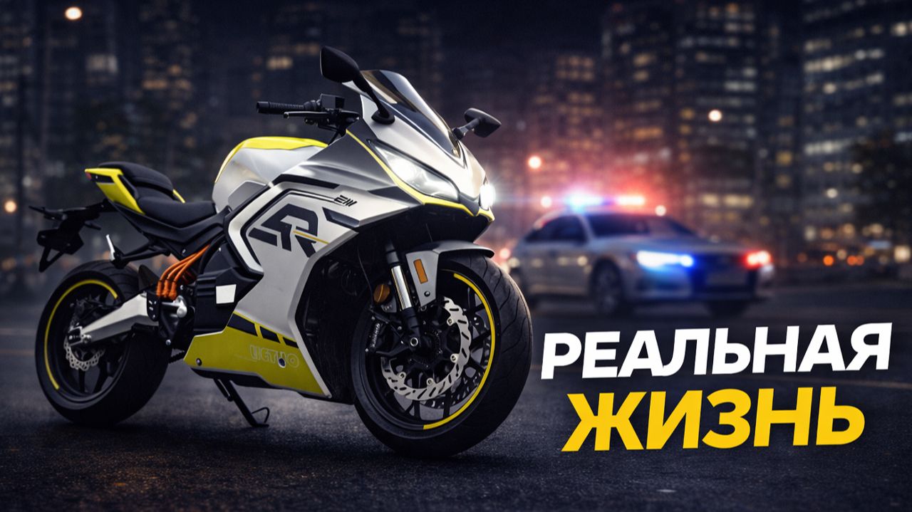 Жизнь с Электромотоциклом в городе