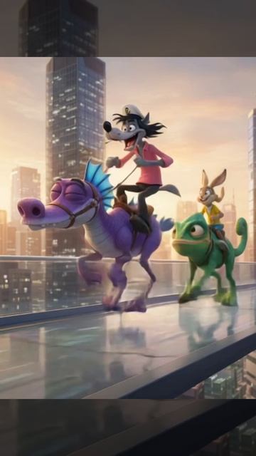 Ну погоди! Мчатся на фэнтезийных ездовых животных