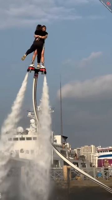 Flyboard. Искупал красавицу. Wetlook