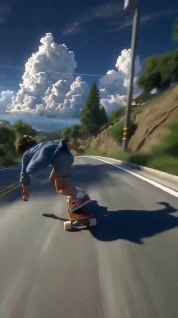 Seedance 2.0 finally nails high-speed downhill motion + body physics. Prompt below!