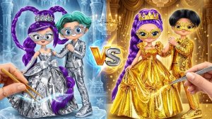 Руми и Лили Лавбрейдс Золотая и Серебряная Принцесса! Поделки для Кукол ЛОЛ ОМГ!