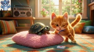 котик и черепашка. мультиуи сказка. для детей для мадышей