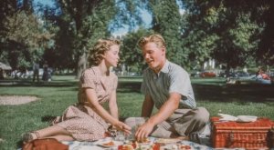 Лето на Главной улице [ai ретро 50-х]