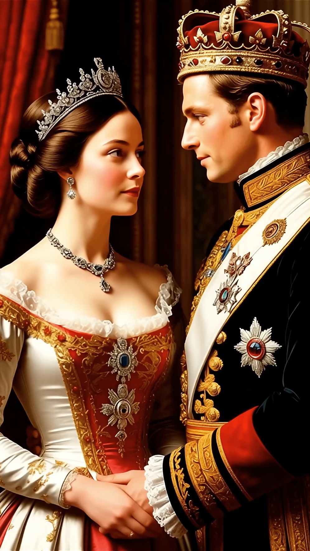 Королева Виктория и король Альберт