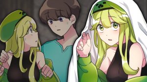 Стив и симпатичный Крипер - первая встреча Майнкрафт Аниме