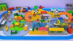 Машинки для детей и малышей. Собираем машинки из конструктора. Машинки ездят по горкам, преодолевают