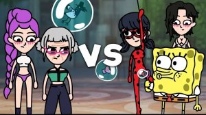 Битва охотников на демонов Kpop 8 | Губка Боб и Божья коровка | Анимация