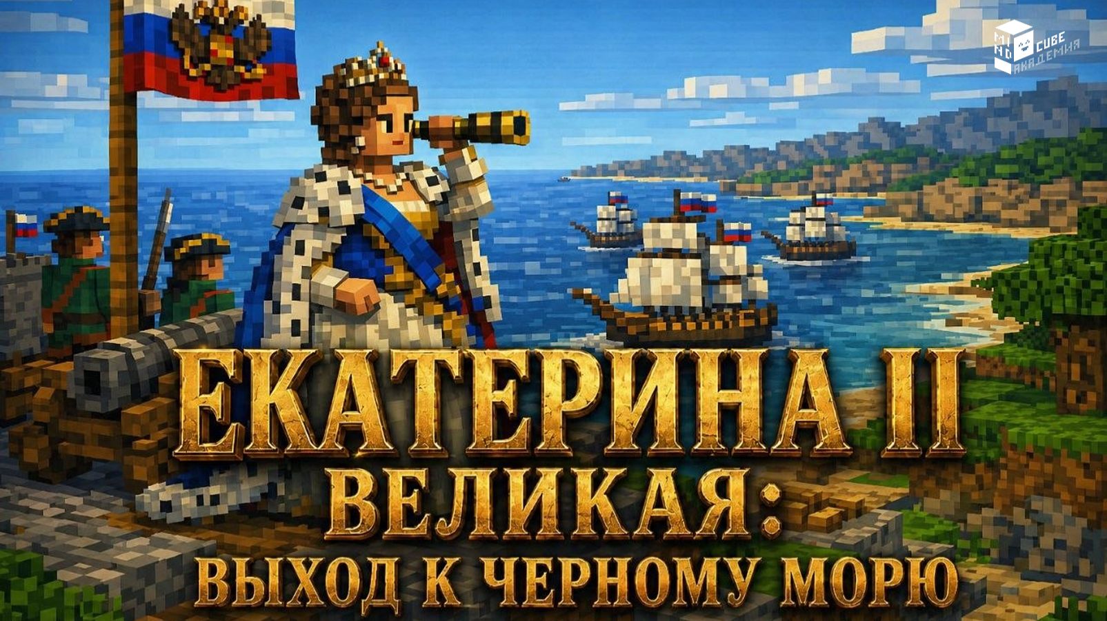 Екатерина II Великая: выход к Чёрному морю | История России | Лекция в Minecraft | MindCube Академия