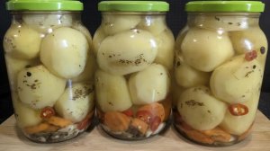 Маринованный картофель в банке! Консервирую круглый год!