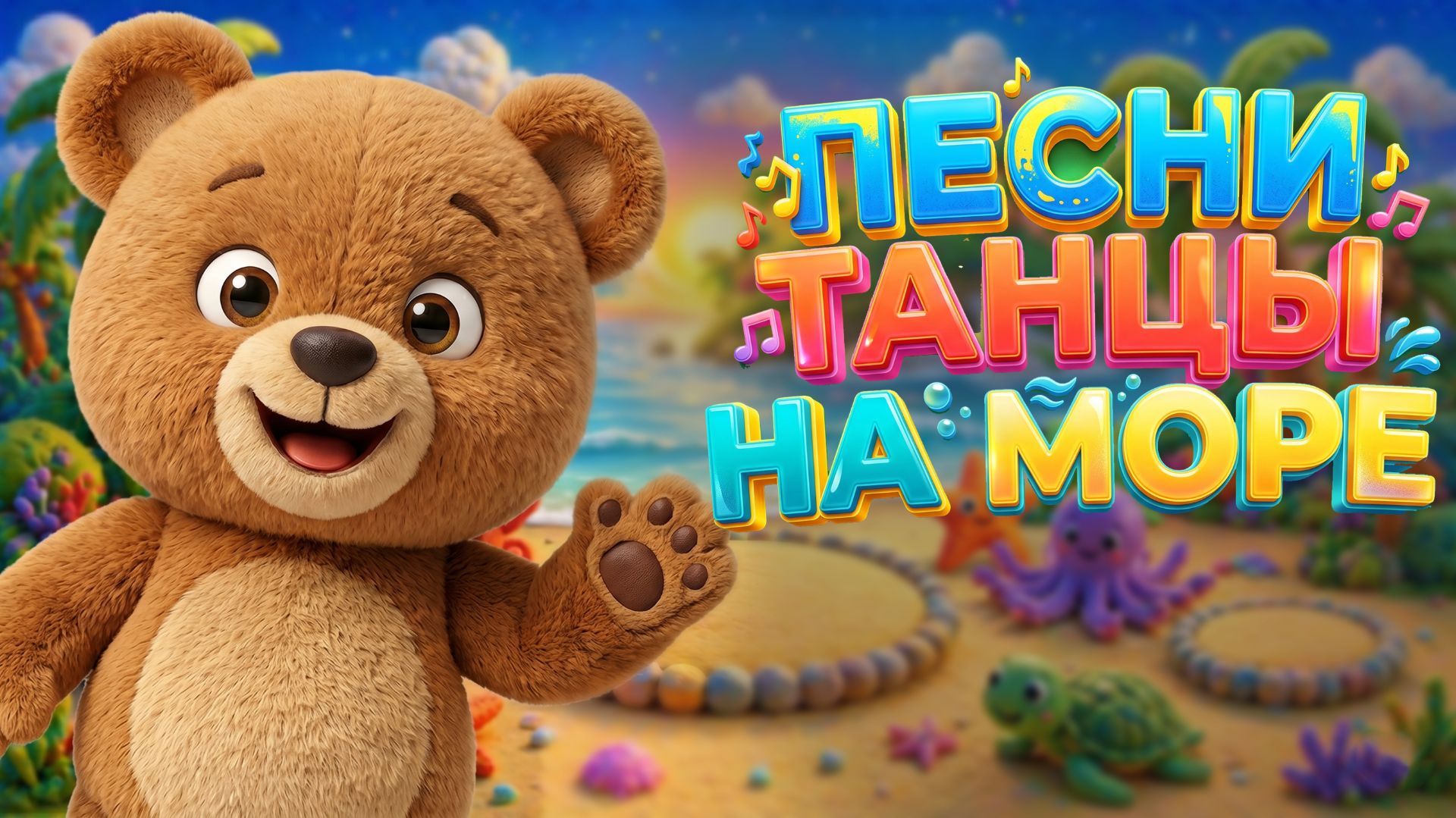 МУЛЬТОПИЯ  БУРЛИК НА МОРЕ ! МУЛЬТИКИ И ПЕСНИ ДЛЯ МАЛЫШЕЙ