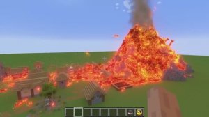 РЕАЛИСТИЧНАЯ ГРАФИКА вулкана с лавой в Майнкрафте