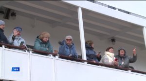 Более 200 туристов на четырехпалубном лайнере «Виссарион Белинский» прибыли в Уфу