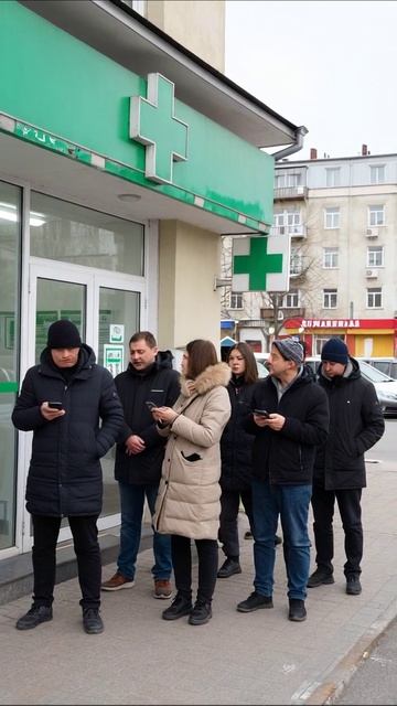 Ожидание помощи в пустоте безнадежность ожидание аптека пандемия