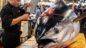 Один тунец. Одна минута. Мастера рыбного рынка